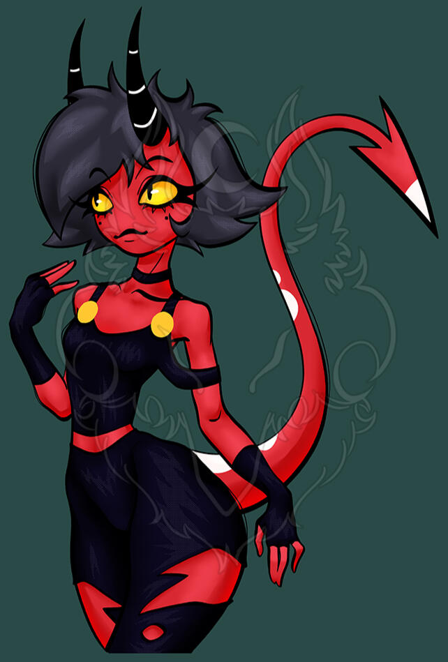 Helluvaboss fanart (Millie), colored + shadows