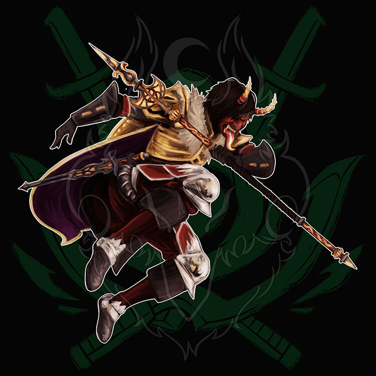 New World character art, full render (digital painting)