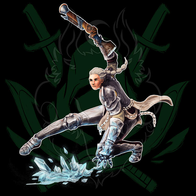 New World character art, full render (digital painting)