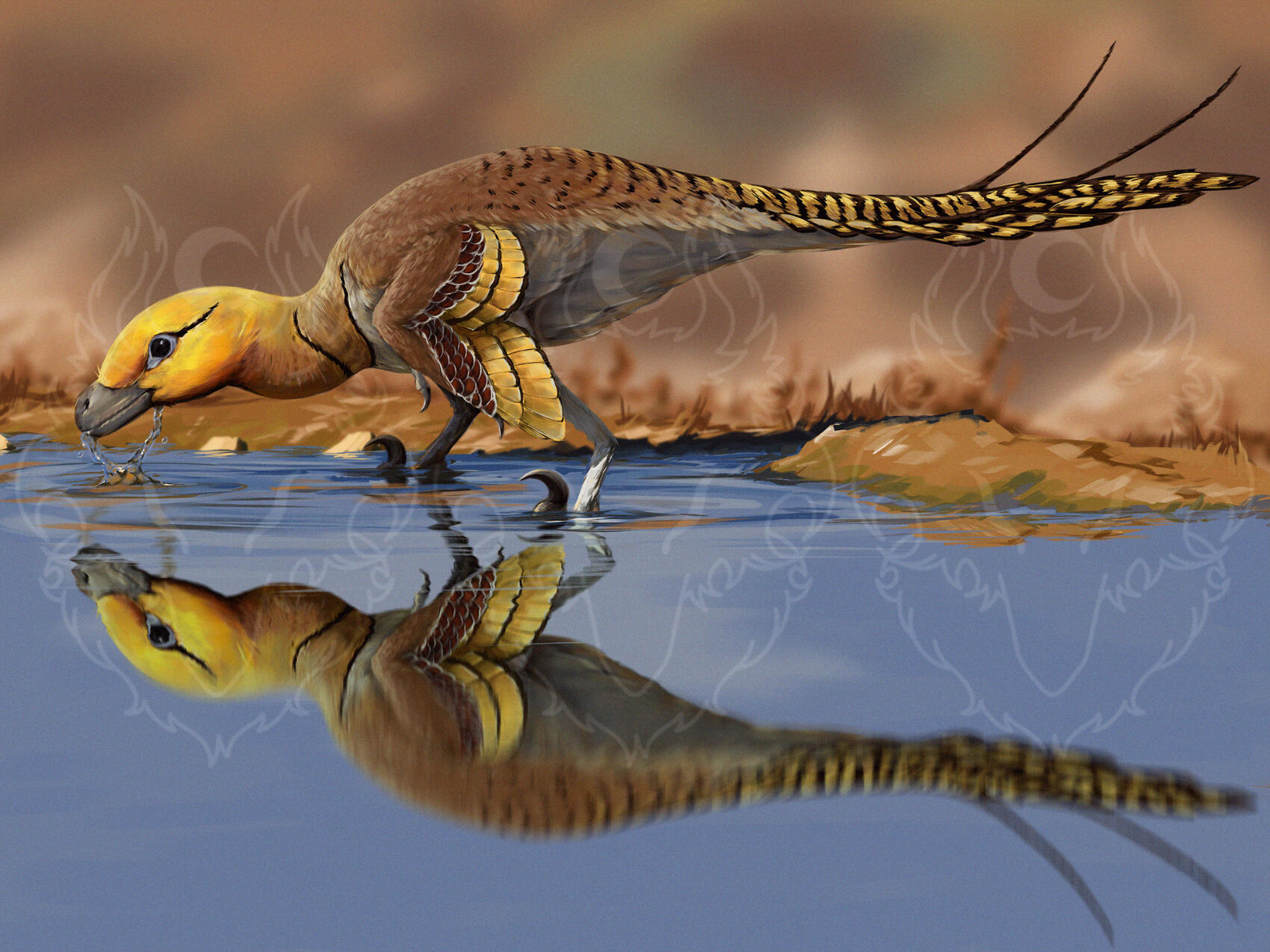 Dinosaur study, full render