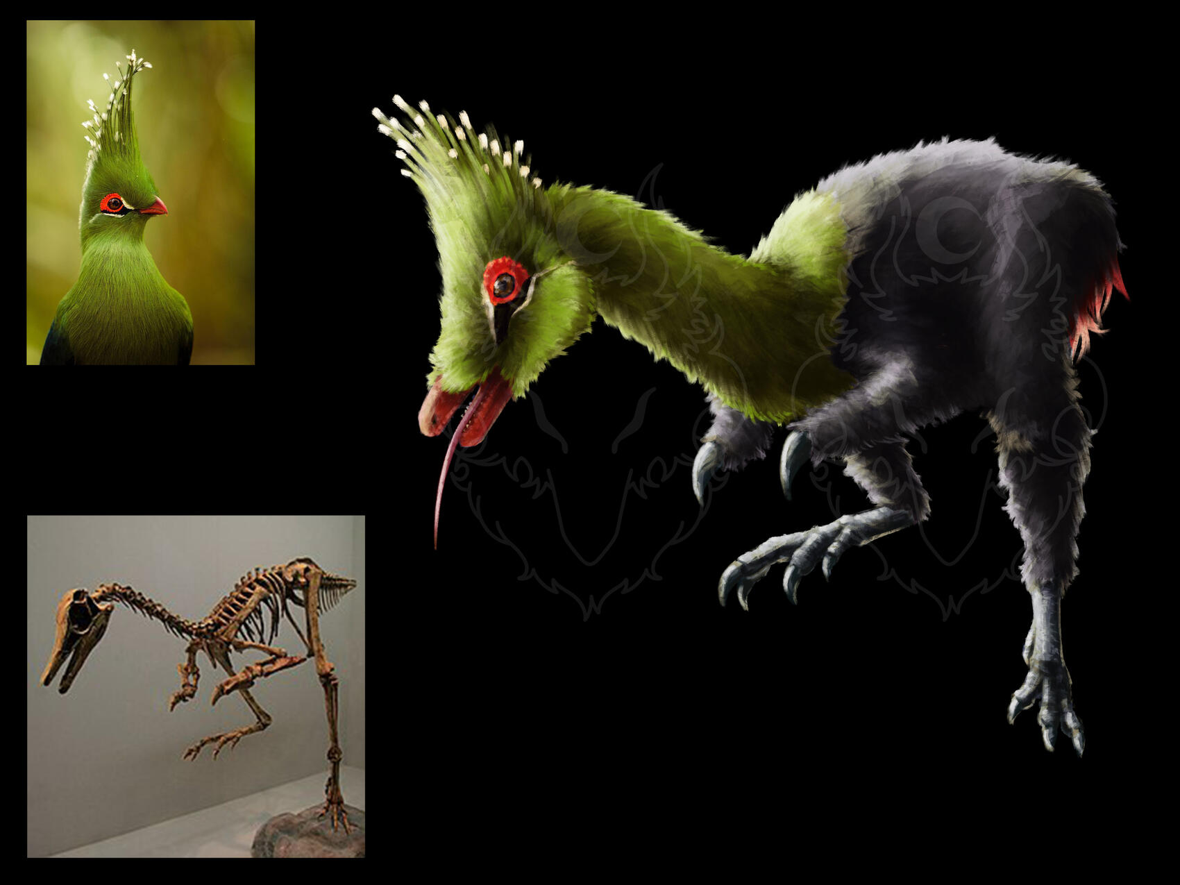 Dinosaur study, full render