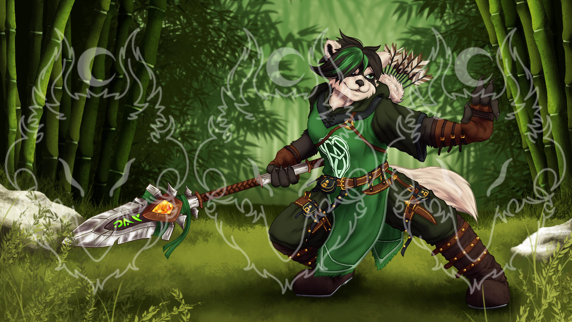 oc, full render + background