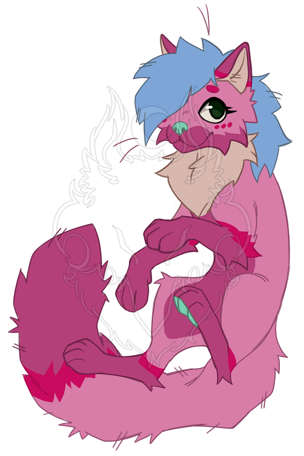 OC (art style : graypillow on ig), colored flats