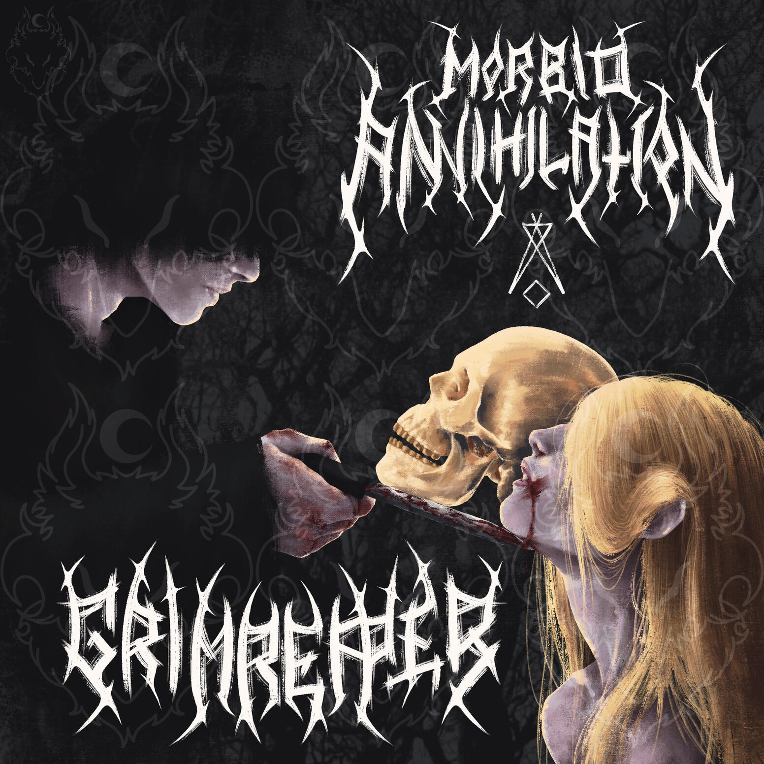 album cover, full render