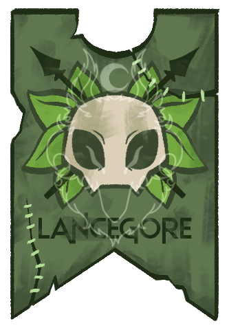 custom banner, flat colors + shading