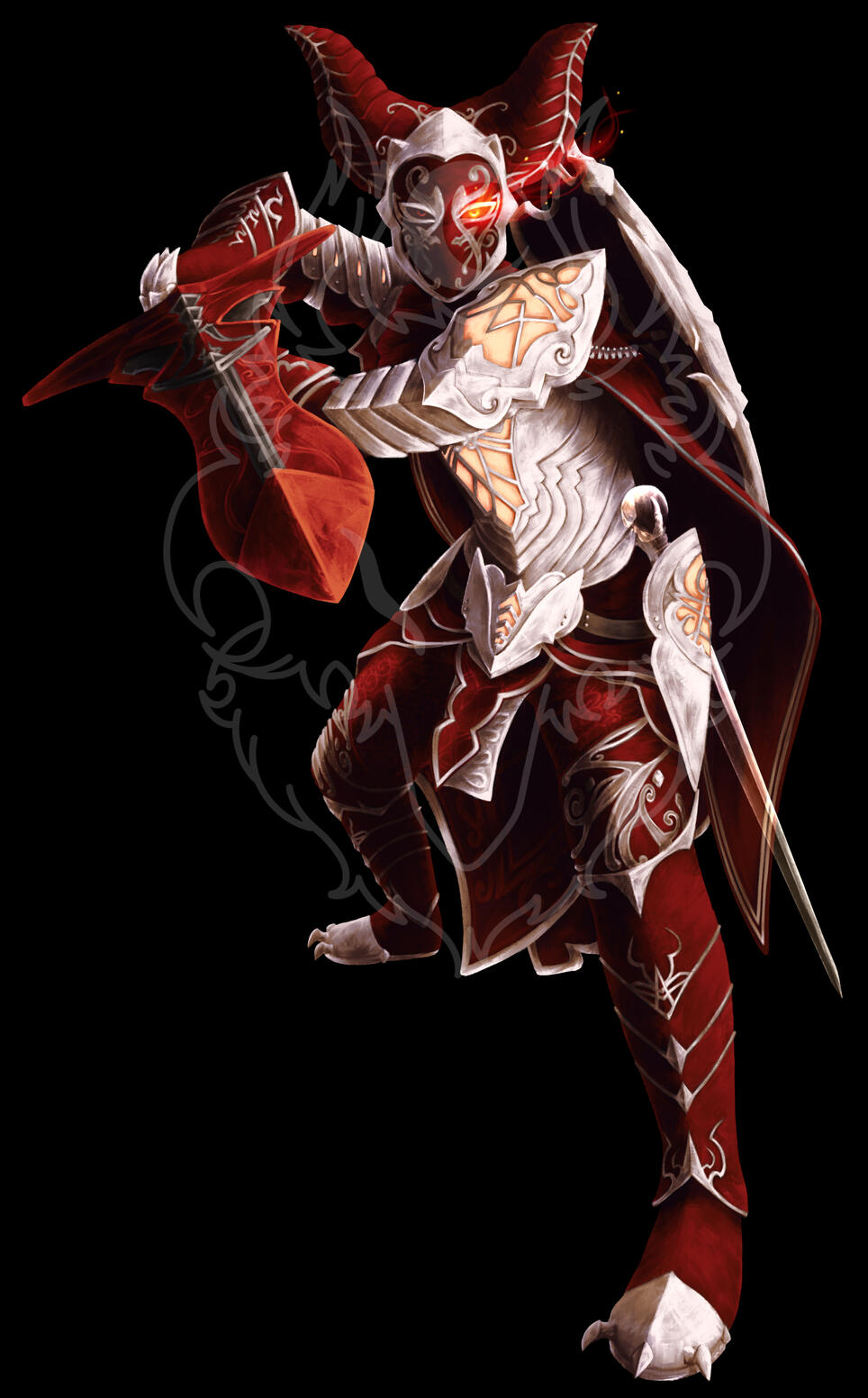 New World character art, full render