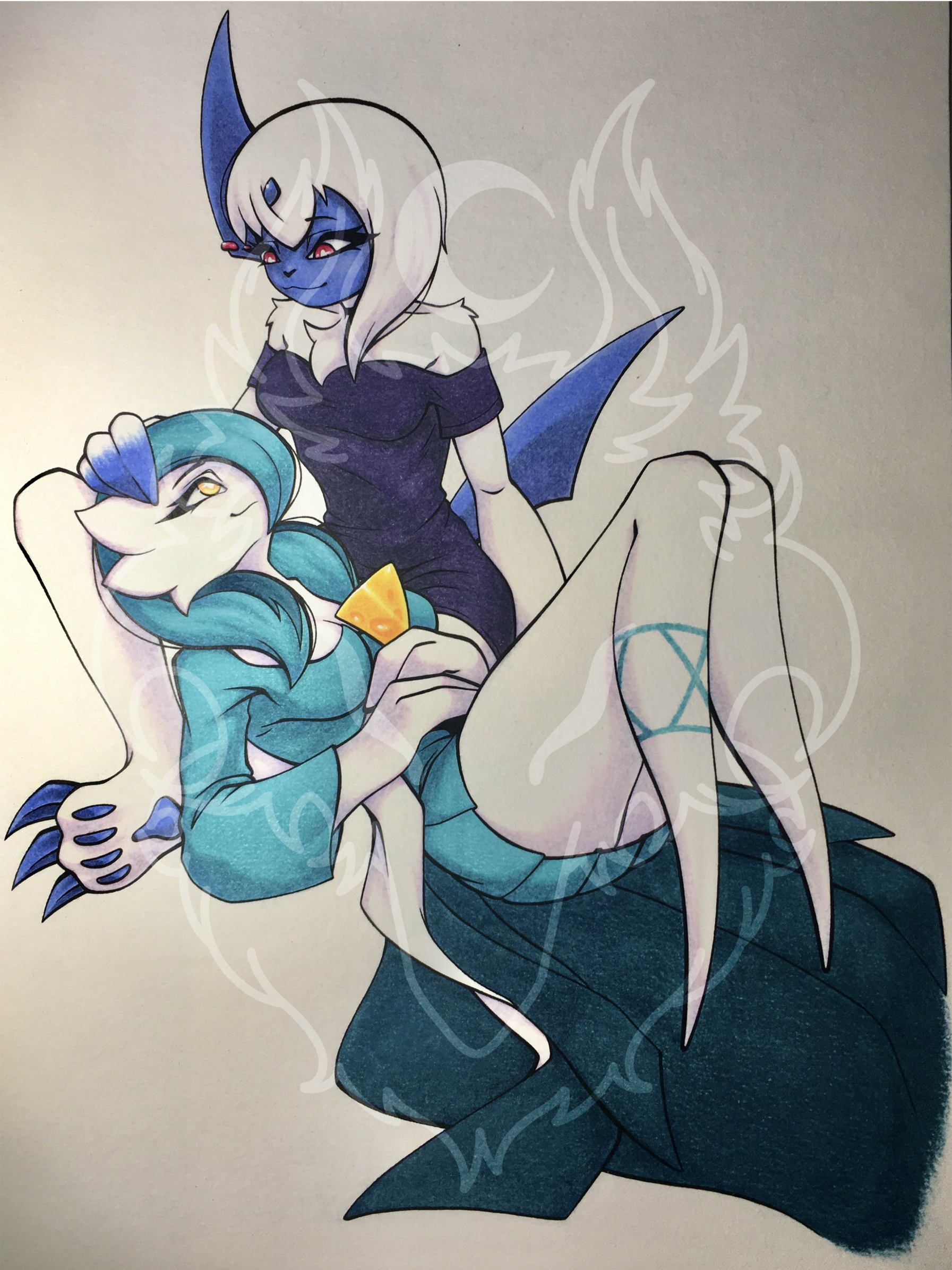 fanart (RilexLenov on twitter), colored pencils