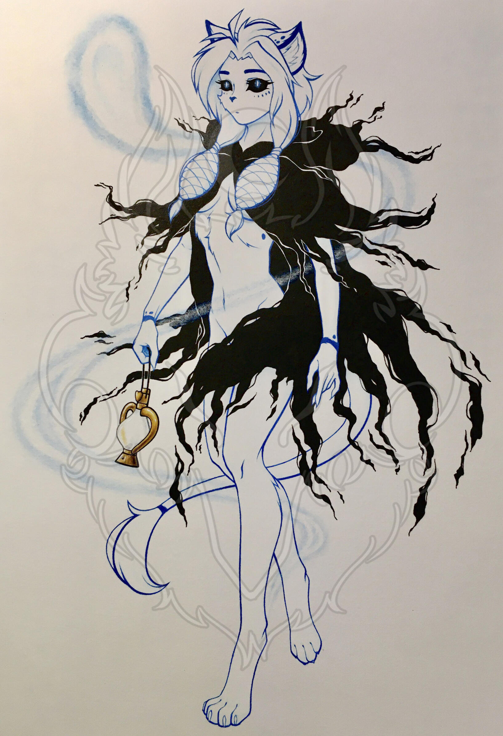 fanart (TwoKinds on twitter), colored pencils