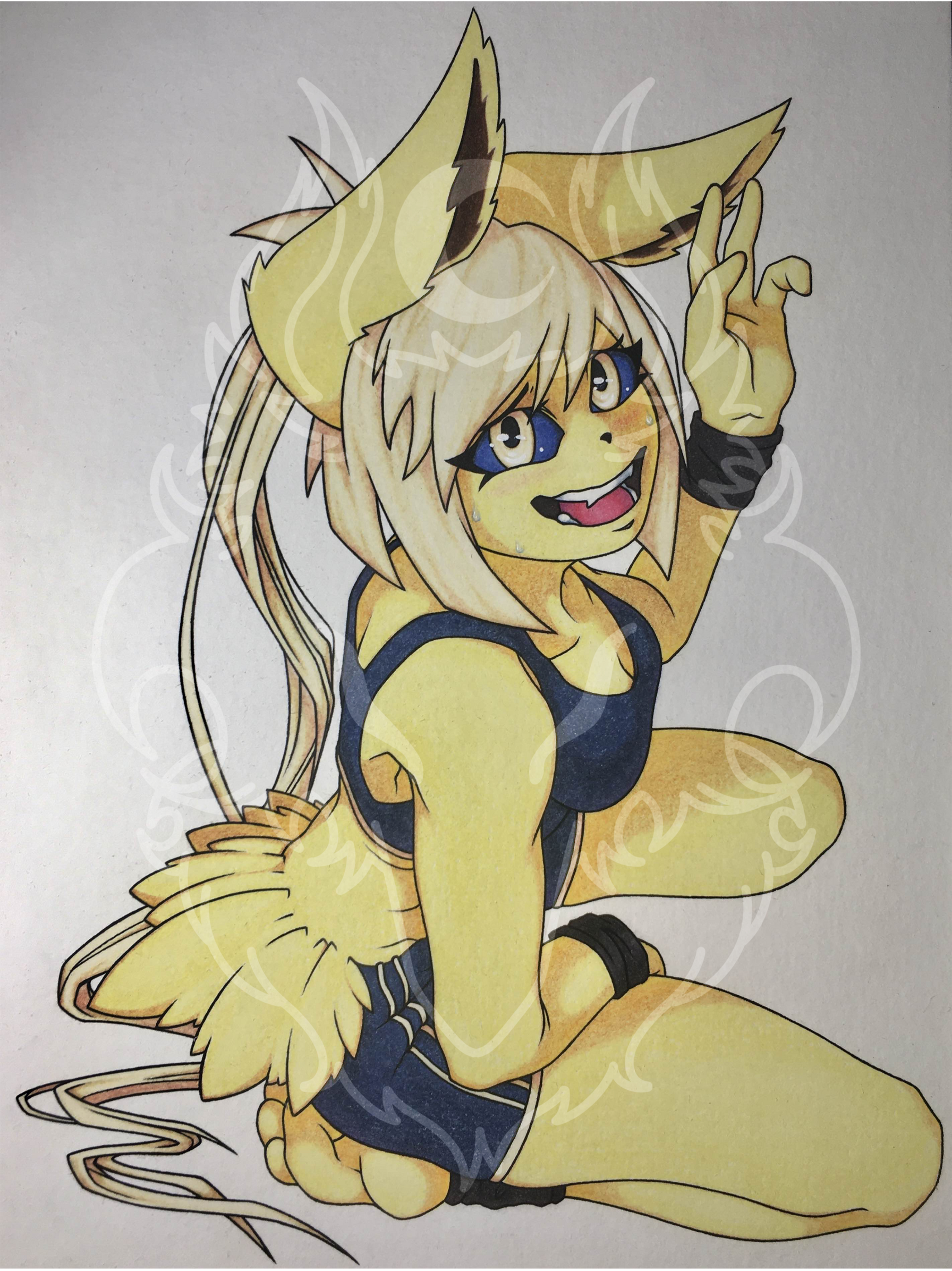 fanart (RilexLenov on twitter), colored pencils